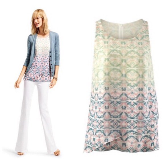 CAbi Mosiac Print Top Style# 250 - Picture 2 of 5